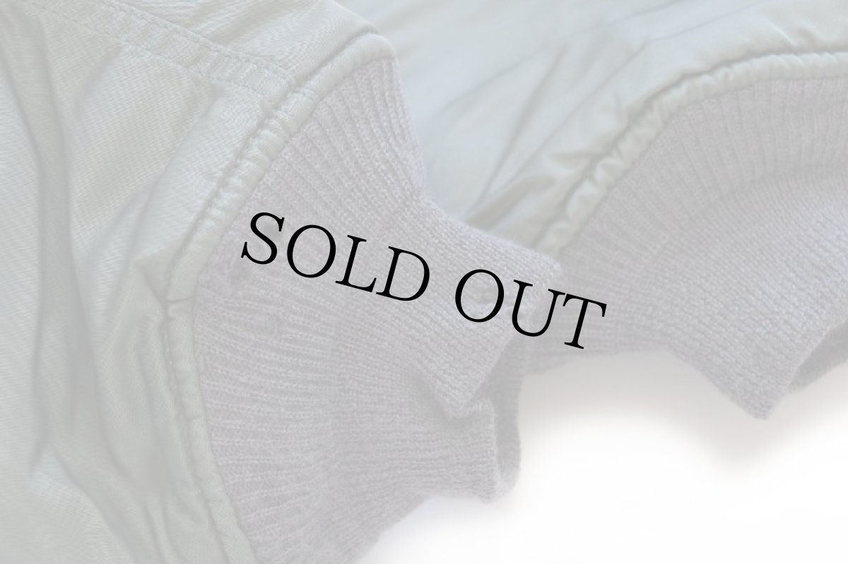 画像7: 90s ALPHAアルファ MA-1 グランドクルー キルティングライナー フライトジャケット セージグリーン XL (7)