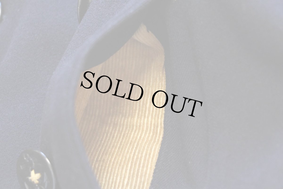 画像8: 40s 米軍 U.S.NAVY NAVAL 10ボタン メルトン ウール ピーコート 濃紺 (8)