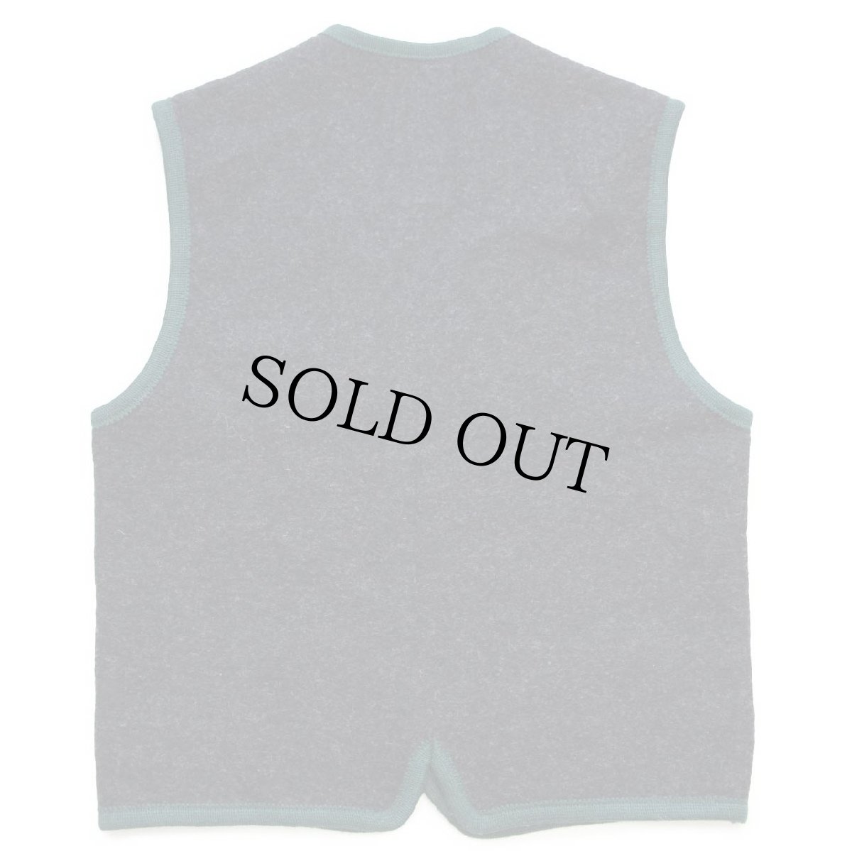 画像2: オーストリア製 GIESSWEIN チロリアン ボイルドウール ベスト チャコールグレー 46 (2)