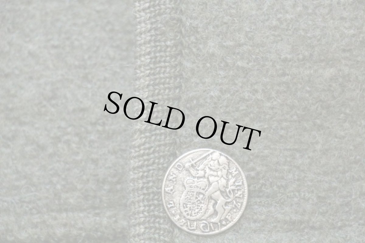 画像5: オーストリア製 GEIGER スタンドカラー チロリアン ニット切り替え ボイルドウール ジャケット オリーブ 56 (5)