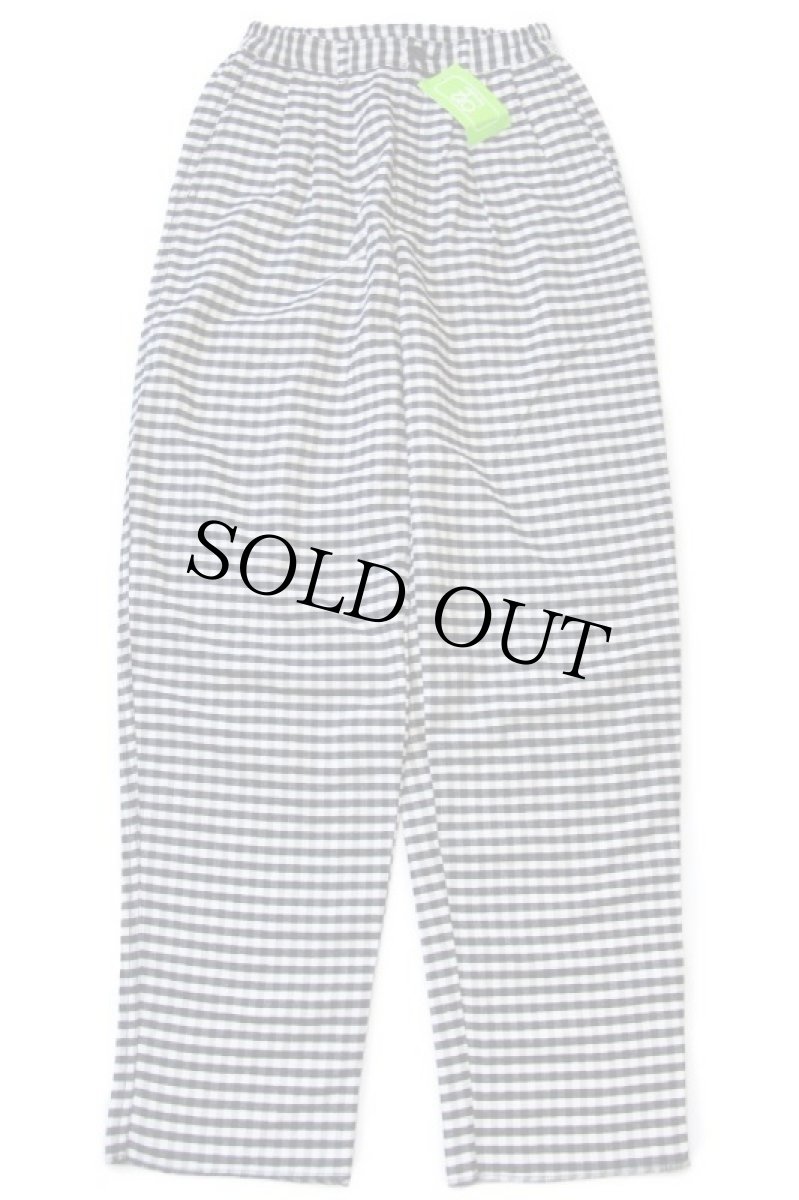 画像2: デッドストック★90s イタリア製 benettonベネトン ギンガムチェック スリータック スラックス ウール×カシミヤ混 パンツ 白×黒 16 (2)