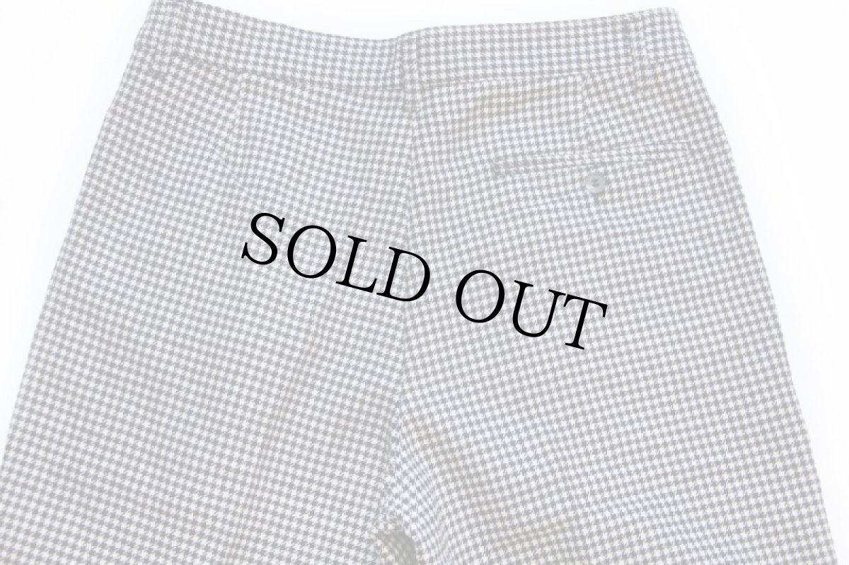 画像5: デッドストック★90s イタリア製 BENETTONベネトン 千鳥格子 ツータック スラックス ウール混 パンツ 黒×白 50 (5)