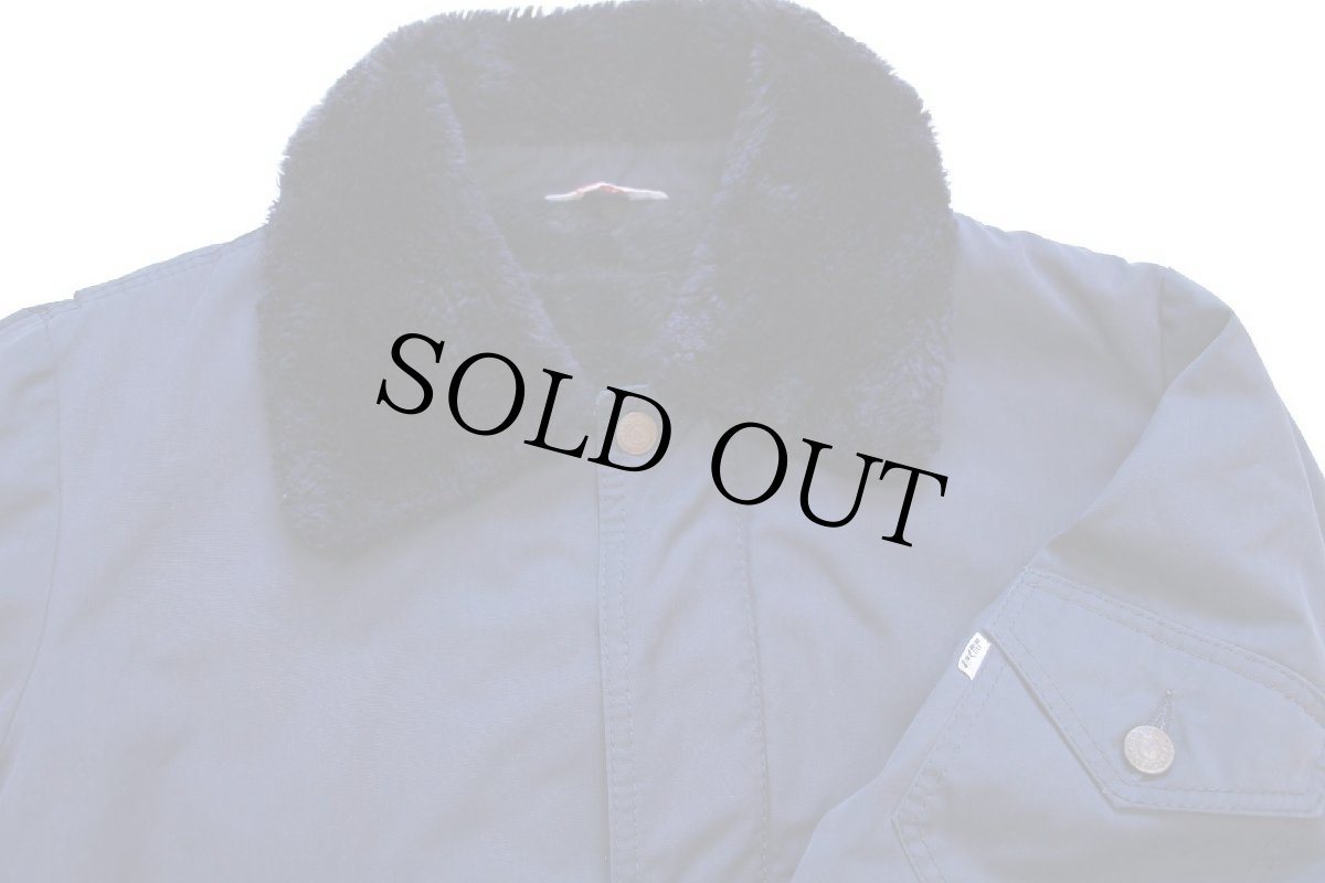 画像4: 70s LEVI'Sリーバイス BIGE 襟ボア ボアライナー ジャケット 紺 (4)