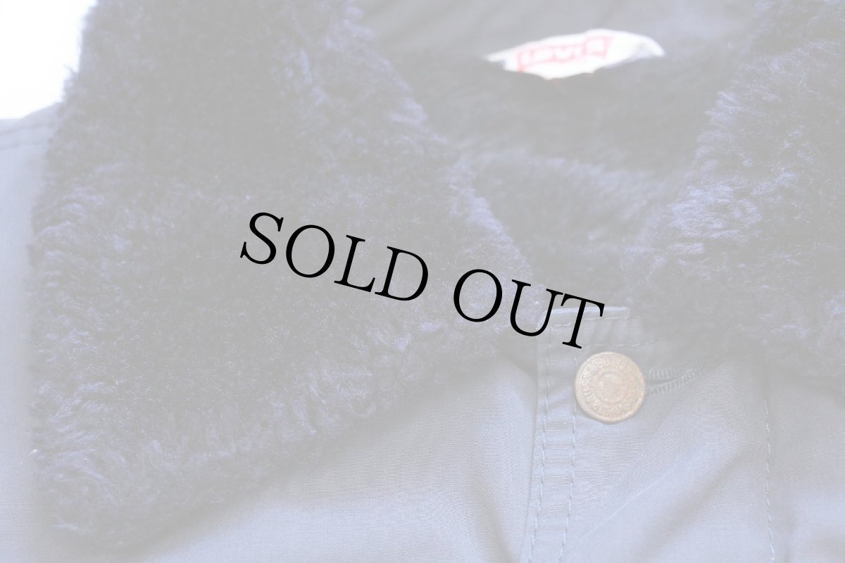 画像7: 70s LEVI'Sリーバイス BIGE 襟ボア ボアライナー ジャケット 紺 (7)