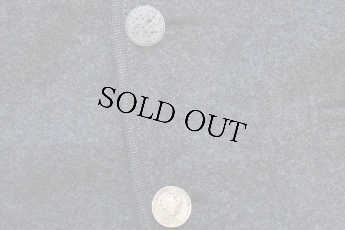 画像5: オーストリア製 GIESSWEIN スタンドカラー チロリアン ボイルドウール ジャケット チャコールグレー 52 (5)