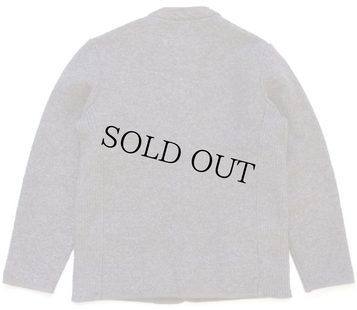 画像2: オーストリア製 Kitz-Pichler 鹿角ボタン スタンドカラー チロリアン ニット切り替え ボイルドウール ジャケット グレーブラウン (2)