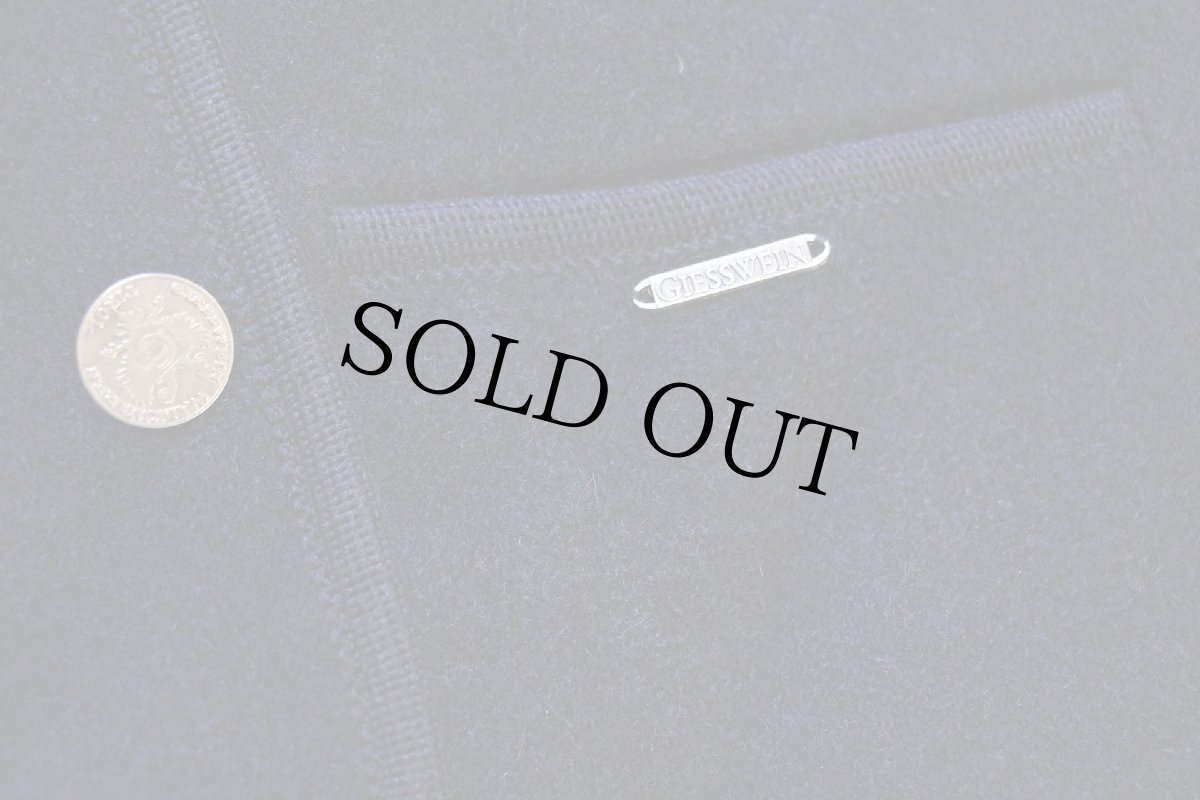 画像5: オーストリア製 GIESSWEIN スタンドカラー チロリアン ボイルドウール ジャケット 紺 52 (5)