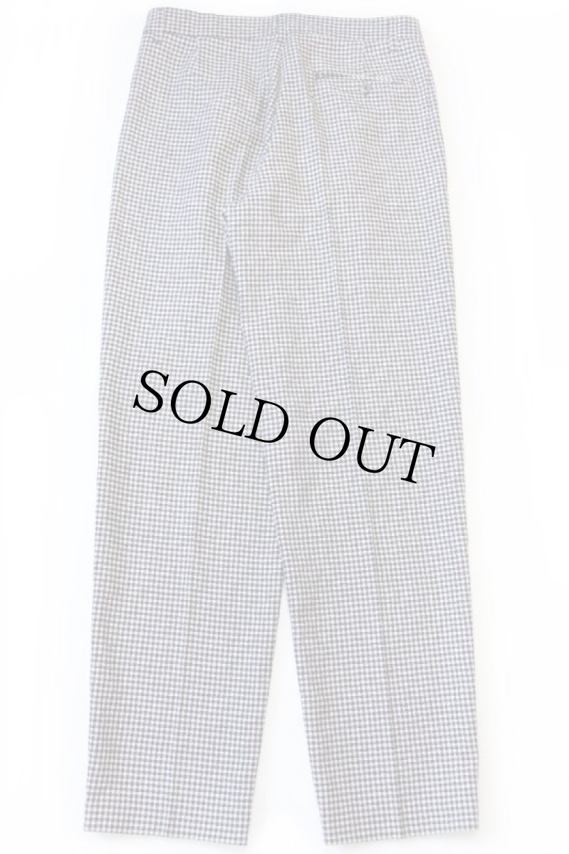 画像3: デッドストック★90s イタリア製 BENETTONベネトン 千鳥格子 ツータック スラックス ウール混 パンツ 黒×白 50 (3)