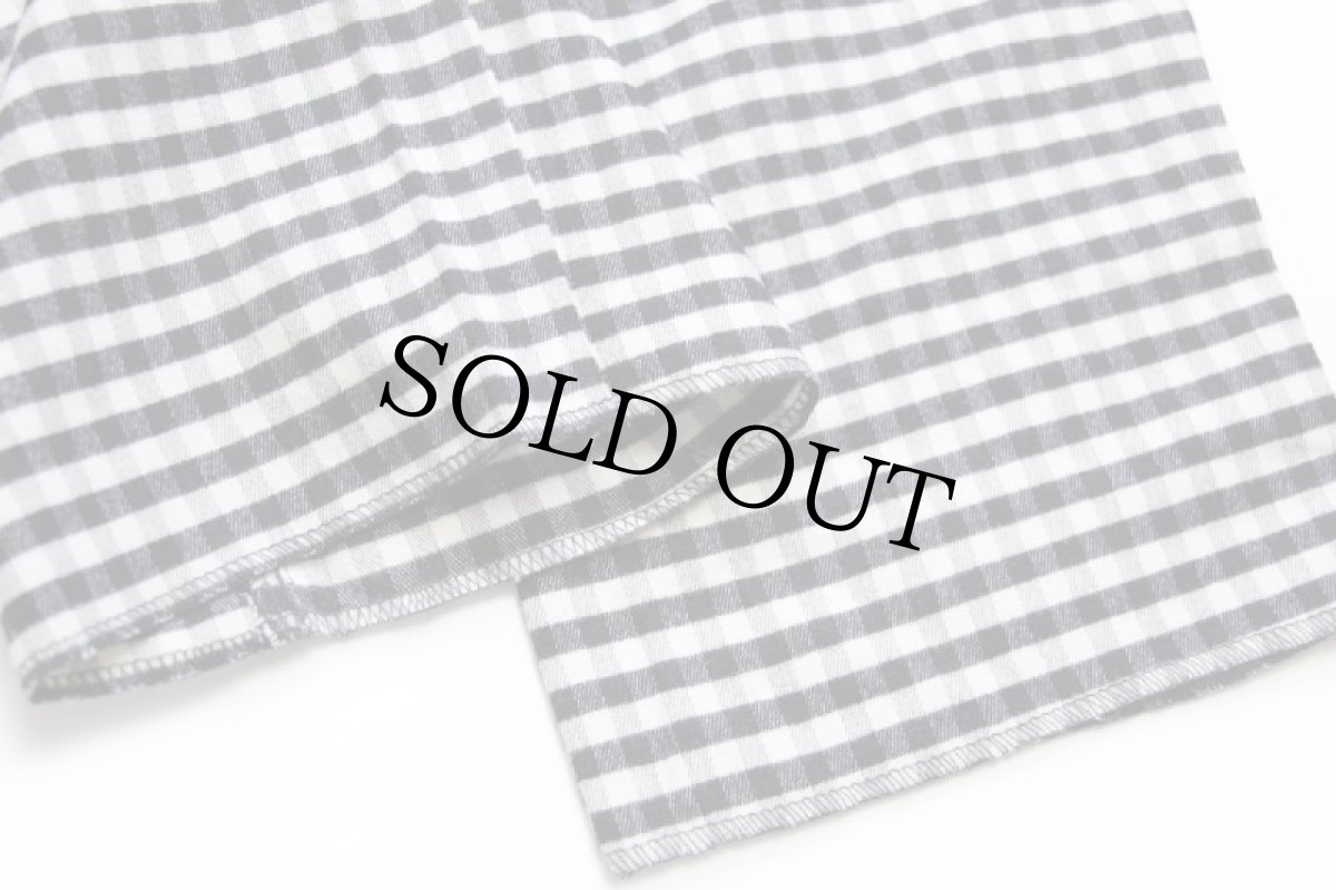 画像7: デッドストック★90s イタリア製 benettonベネトン ギンガムチェック スリータック スラックス ウール×カシミヤ混 パンツ 白×黒 16 (7)