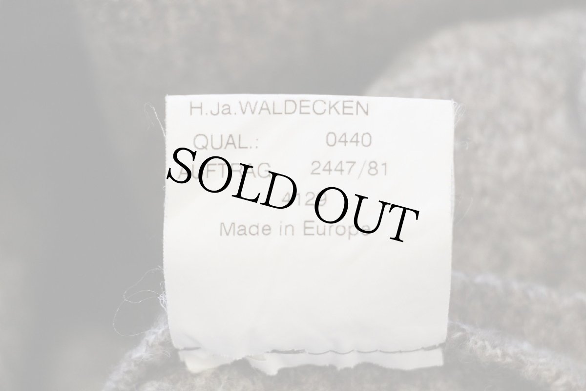 画像5: オーストリア製 h.moser 鹿角ボタン&トグルボタン ノーカラー チロリアン ボイルドウール ジャケット グレーブラウン 52 (5)