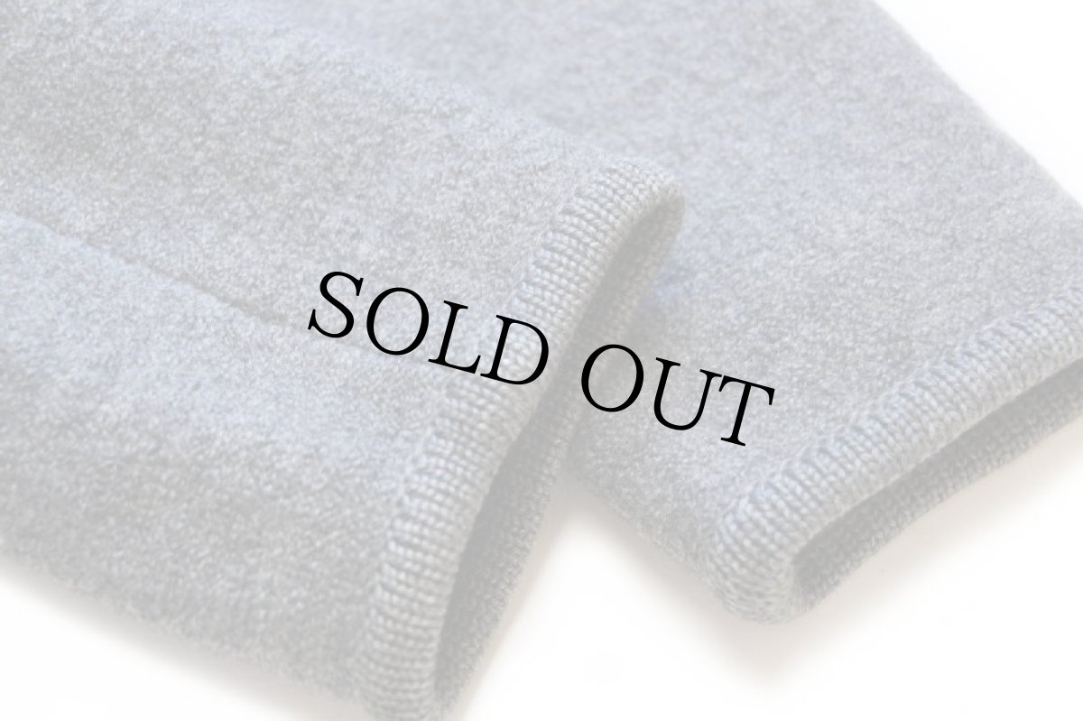 画像6: オーストリア製 STAPF スタンドカラー チロリアン ニット切り替え ボイルドウール ジャケット グレー (6)