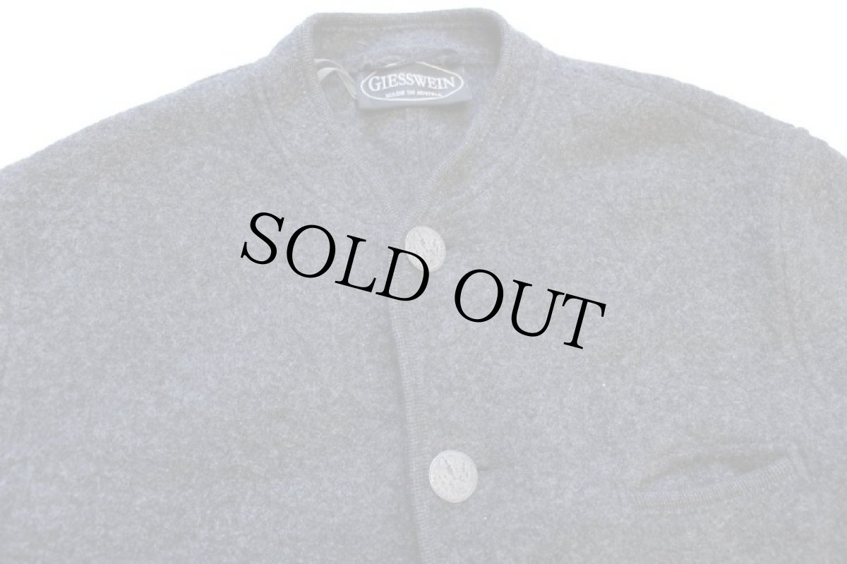 画像3: オーストリア製 GIESSWEIN スタンドカラー チロリアン ボイルドウール ジャケット チャコールグレー 52 (3)