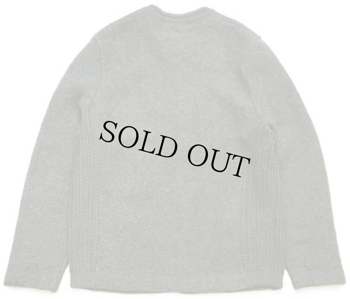 画像2: オーストリア製 GEIGER スタンドカラー チロリアン ニット切り替え ボイルドウール ジャケット オリーブ 56 (2)