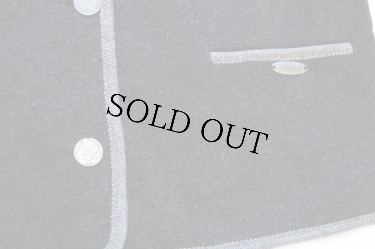 画像5: オーストリア製 GIESSWEIN チロリアン ボイルドウール ジャケット チャコールグレー 16 (5)