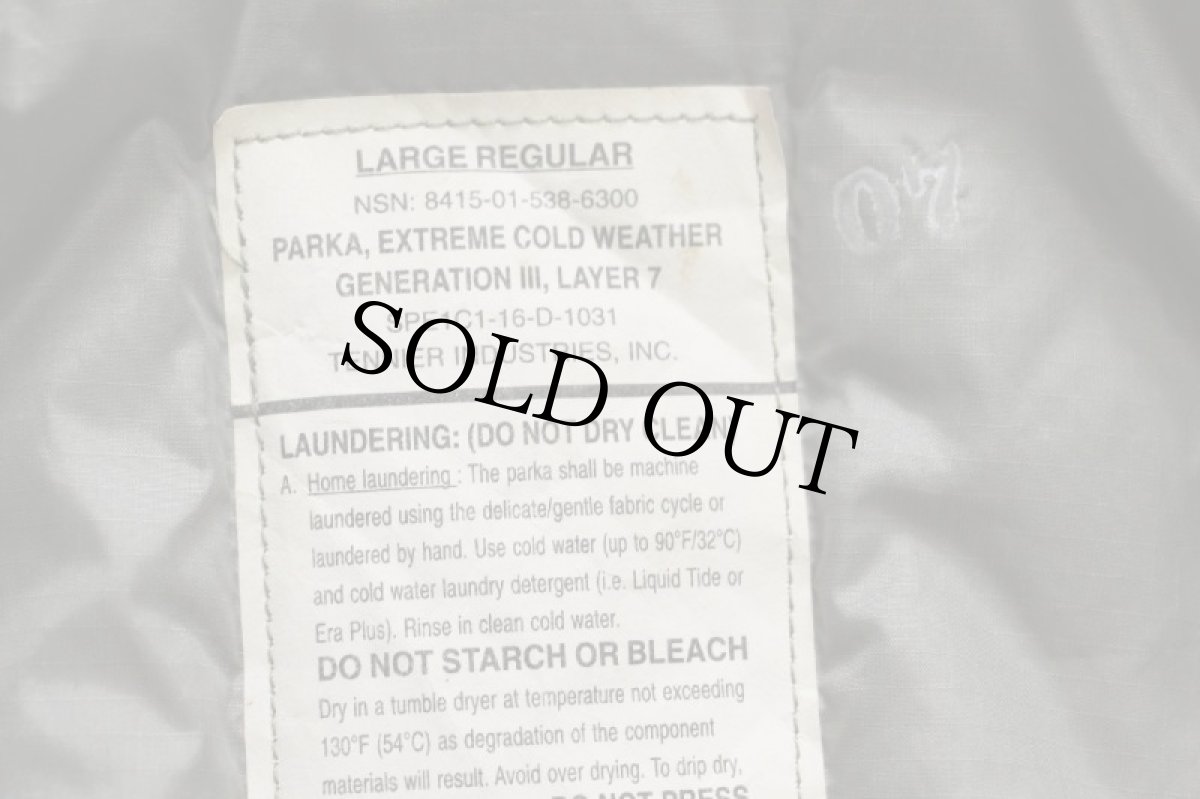 画像6: 16 米軍 U.S.ARMY ECWCS GEN3 LEVEL7 PRIMALOFTプリマロフト ジャケット アーバングレー L-R (6)