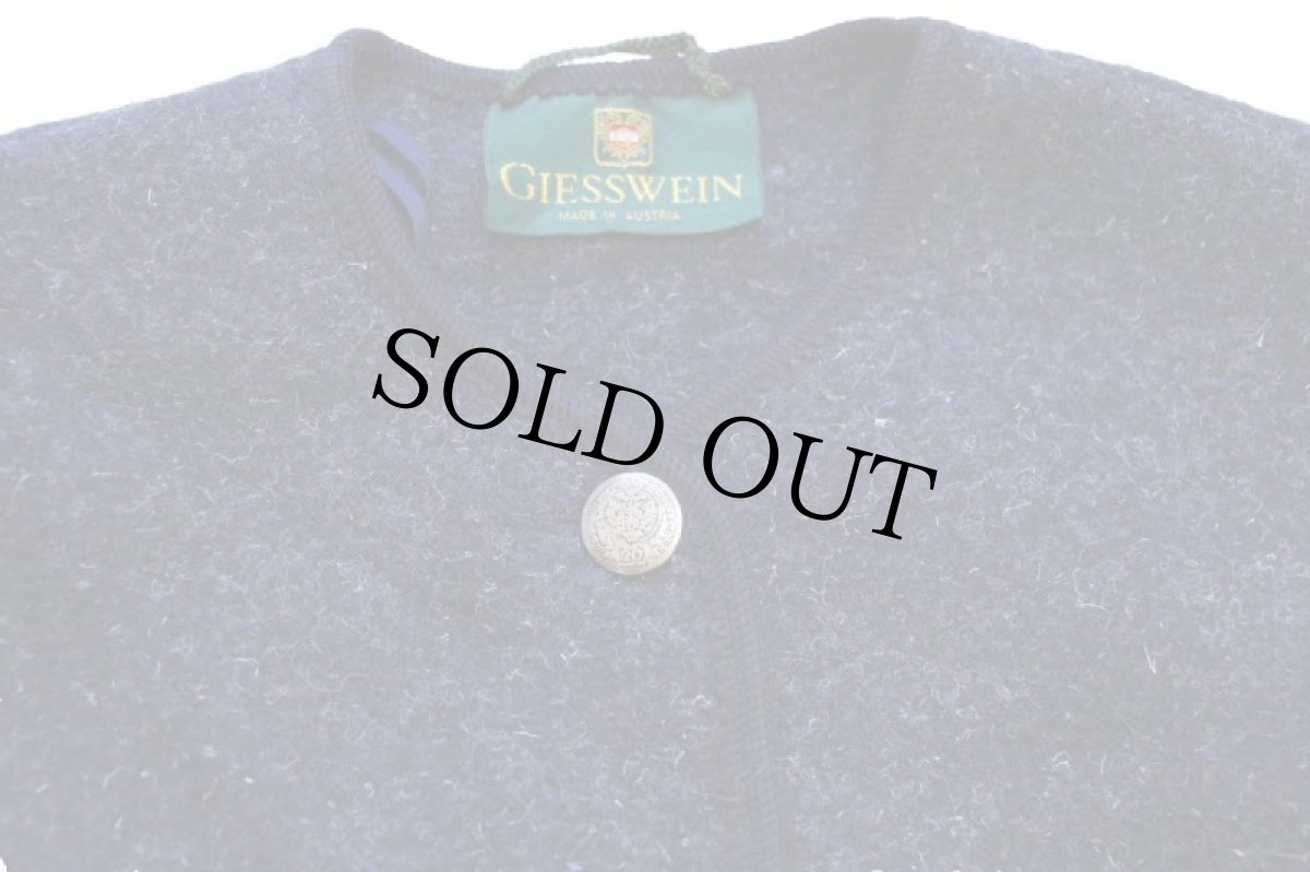 画像3: オーストリア製 GIESSWEIN ノーカラー チロリアン ボイルドウール ジャケット ネイビー ミックス 42 (3)