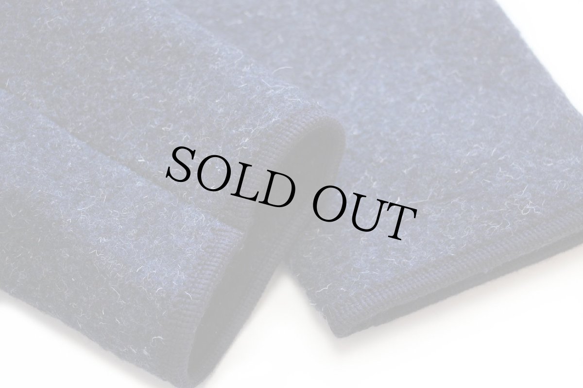 画像6: オーストリア製 GIESSWEIN ノーカラー チロリアン ボイルドウール ジャケット ネイビー ミックス 42 (6)