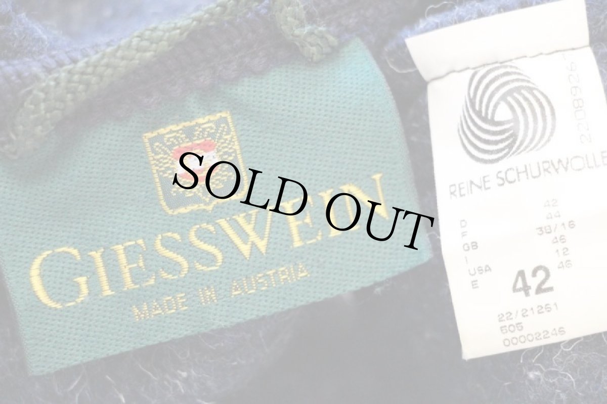 画像4: オーストリア製 GIESSWEIN ノーカラー チロリアン ボイルドウール ジャケット ネイビー ミックス 42 (4)