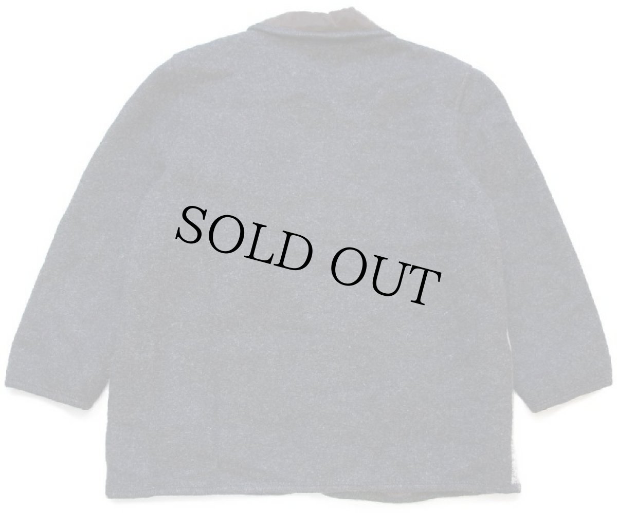 画像2: オーストリア製 GIESSWEIN 乗馬柄 アップリケ アート 鹿角ボタン チロリアン パイル×ボイルドウール ジャケット 44 (2)