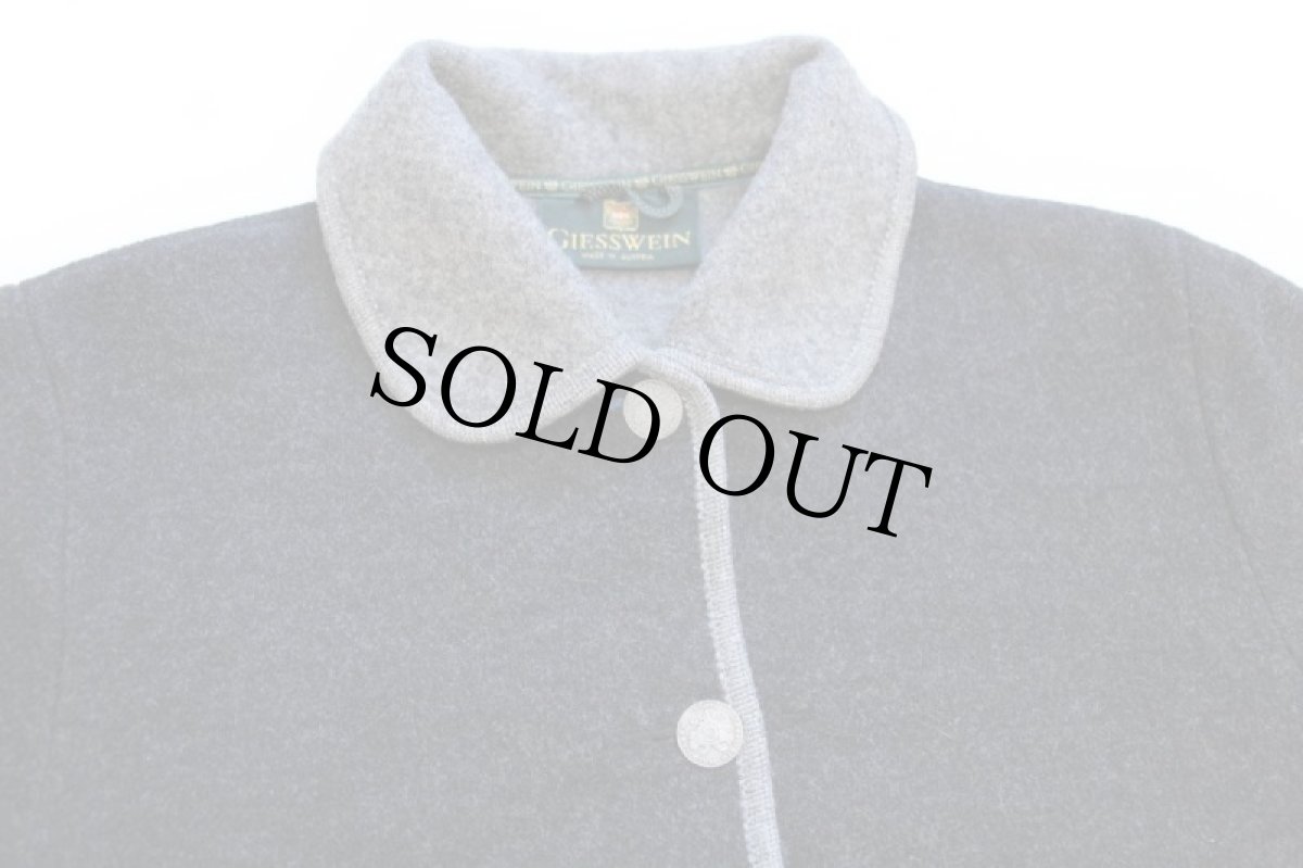 画像3: オーストリア製 GIESSWEIN チロリアン ボイルドウール ジャケット チャコールグレー 16 (3)