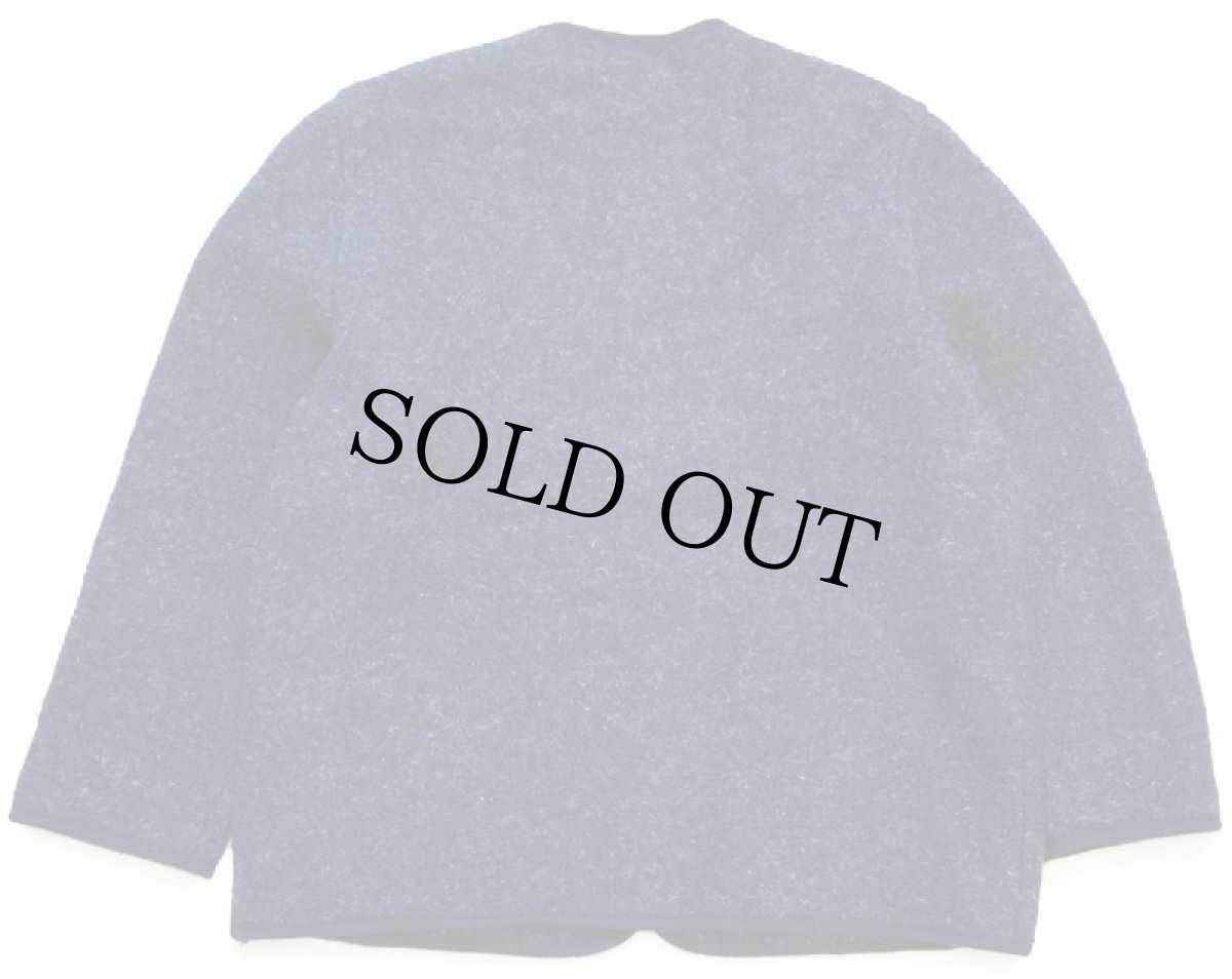 画像2: オーストリア製 GIESSWEIN ノーカラー チロリアン ボイルドウール ジャケット ネイビー ミックス 42 (2)