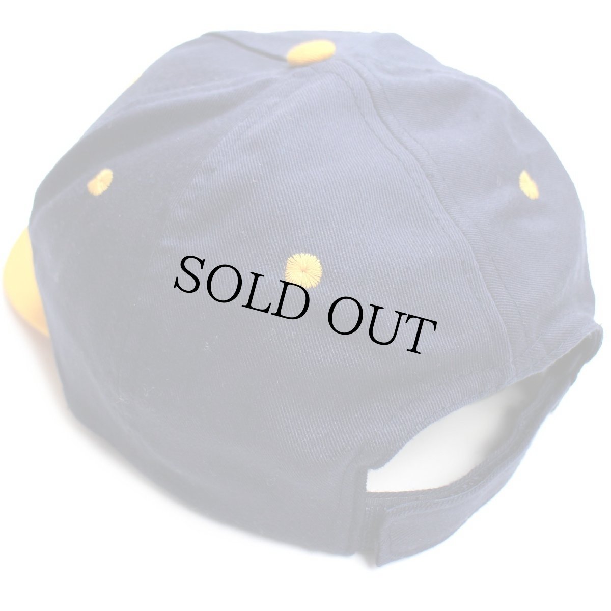 画像2: NBA×McDonald'sマクドナルド ロゴ刺繍 ツートン キャップ 紺×黄 (2)