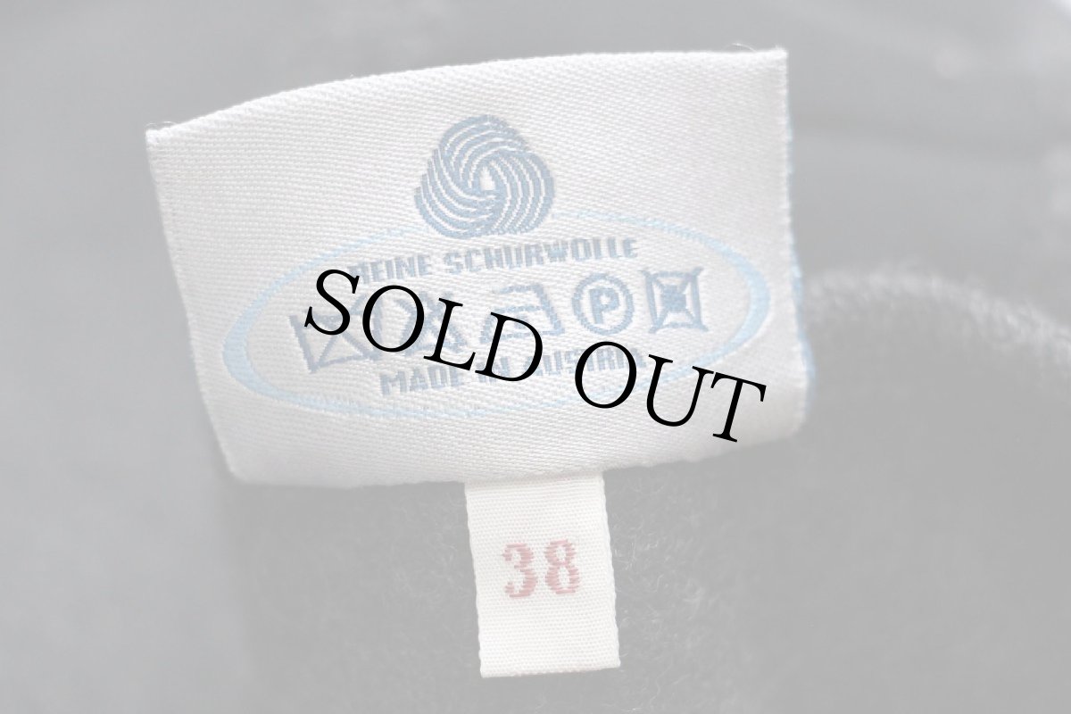 画像5: オーストリア製 BURGFRIED ノーカラー チロリアン ボイルドウール ジャケット チャコールグレー 38 (5)