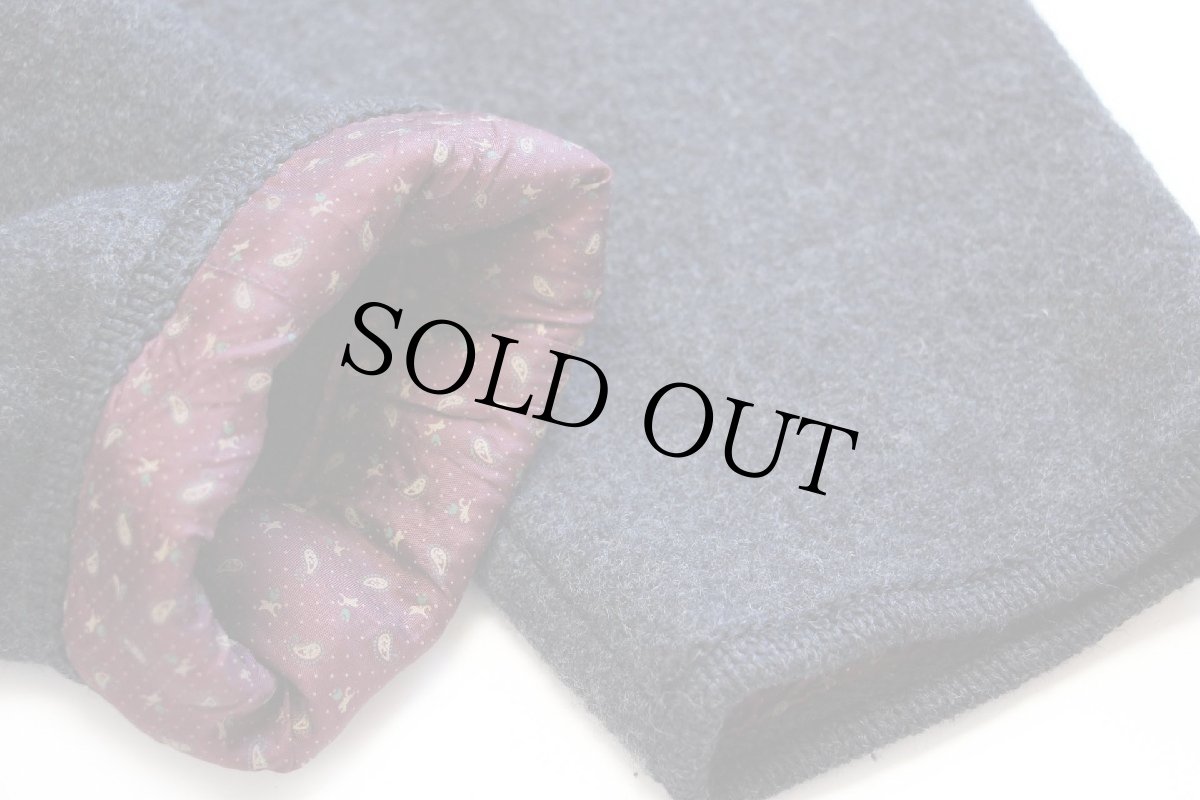 画像7: STEINBOCK フラワー 刺繍入り ノーカラー チロリアン ボイルドウール ジャケット チャコールグレー 52 (7)