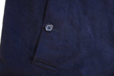 画像10: 80s 英国製 Burberrysバーバリー PRORSUM DAVIDE CENCI カシミヤ100% ステンカラーコート 濃紺 52★バルマカーン (10)