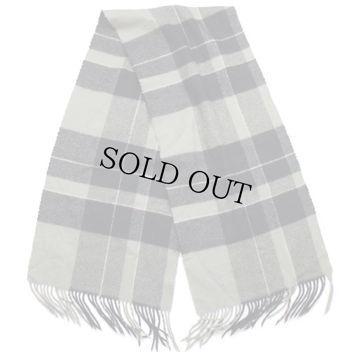 画像2: イタリア製 Borsalinoボルサリーノ タータンチェック ウール マフラー (2)