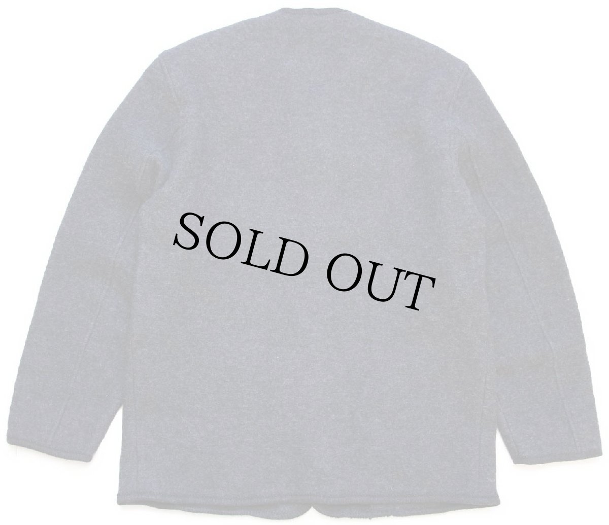 画像2: STEINBOCK フラワー 刺繍入り ノーカラー チロリアン ボイルドウール ジャケット チャコールグレー 52 (2)