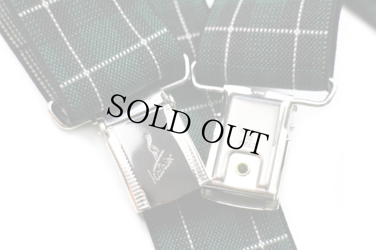 画像4: イタリア製 タータンチェック柄 クリップ式 サスペンダー★231 (4)