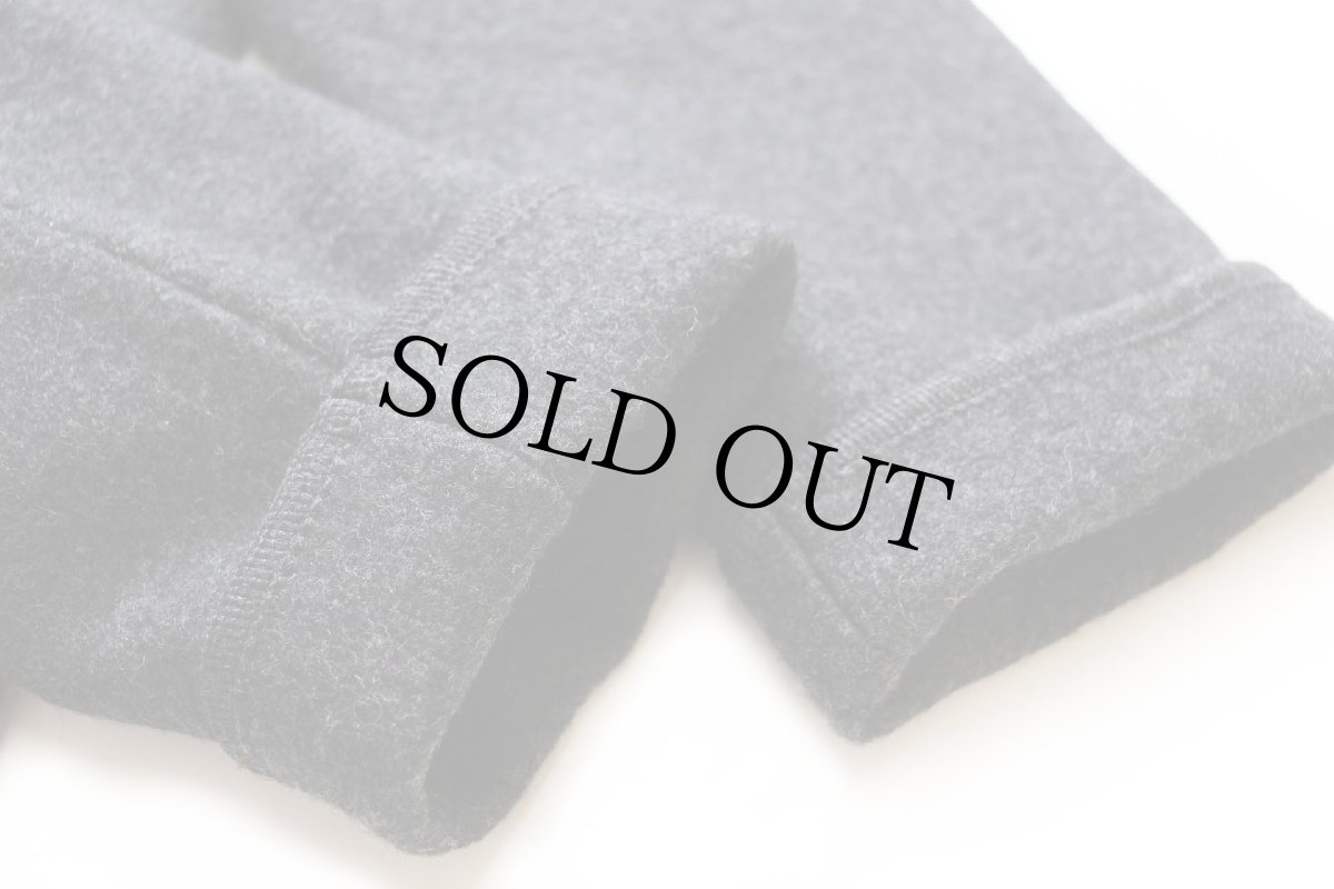 画像7: オーストリア製 BURGFRIED ノーカラー チロリアン ボイルドウール ジャケット チャコールグレー 38 (7)