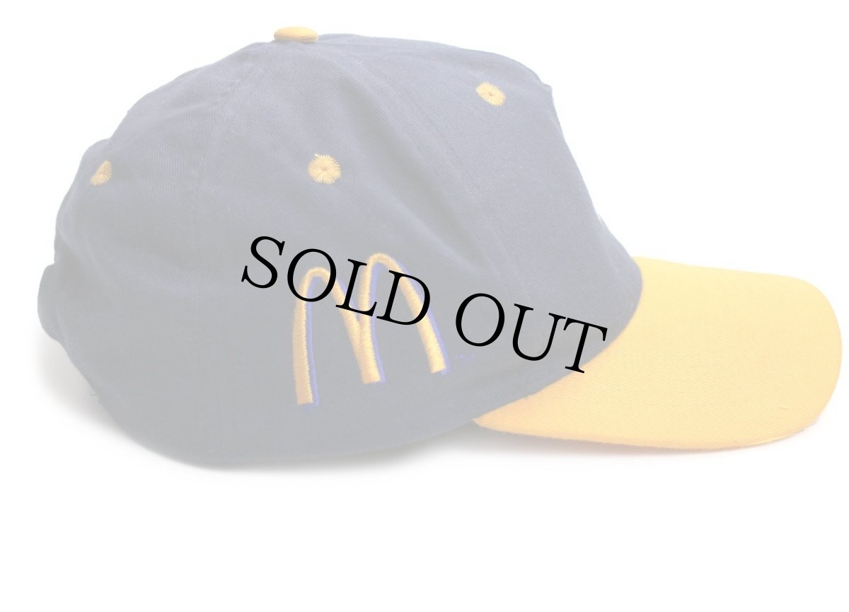 画像3: NBA×McDonald'sマクドナルド ロゴ刺繍 ツートン キャップ 紺×黄 (3)