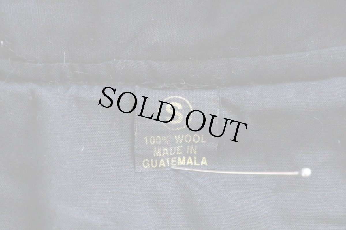 画像4: グアテマラ製 刺繍入り ウール ラグパーカー グレーベージュ ミックス★ジャケット (4)