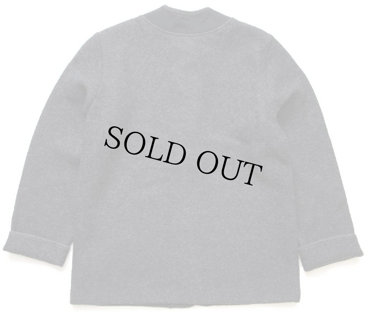 画像2: オーストリア製 BURGFRIED ノーカラー チロリアン ボイルドウール ジャケット チャコールグレー 38 (2)