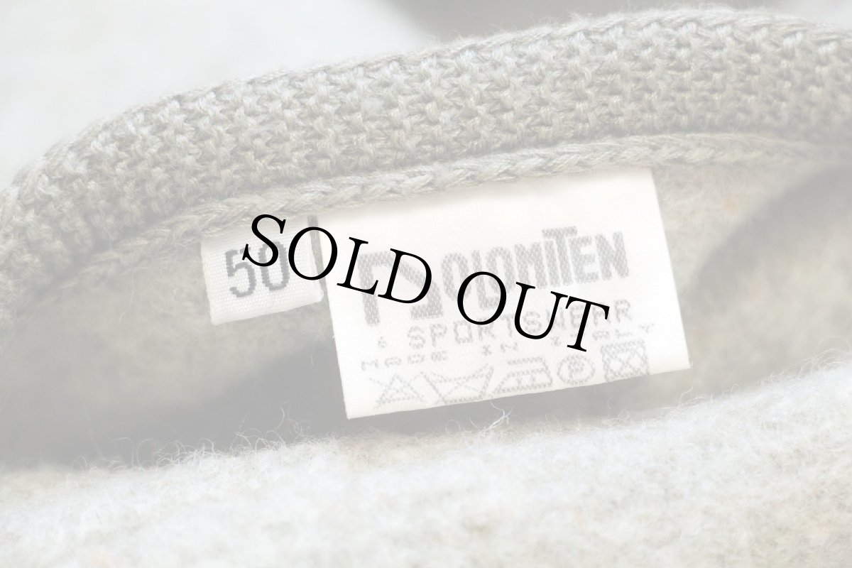 画像4: イタリア製 DOLOMITEN ネップ入り スタンドカラー チロリアン ボイルドウール ジャケット グリーン 50 (4)