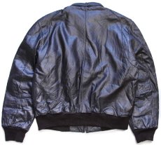 画像2: 80s MEMBERS ONLYメンバーズオンリー スタンドカラー キルティングライナー シングルライダース レザージャケット 焦げ赤茶 42 (2)