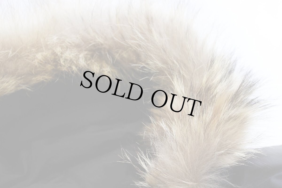 画像6: 90s USA製 Woolrichウールリッチ コヨーテファー アークティックパーカー ダウンコート 黒 XL★B B-9タイプ (6)