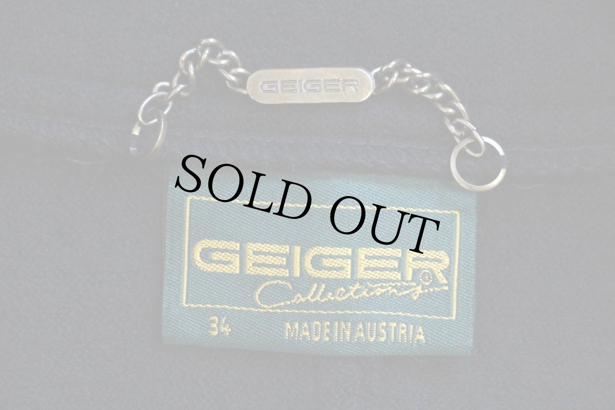 画像5: オーストリア製 GEIGER スタンドカラー チロリアン ロング ボイルドウール コート 黒 34 (5)