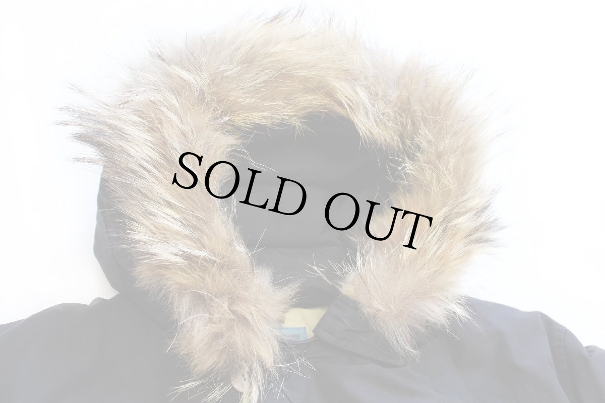 画像3: 90s USA製 Woolrichウールリッチ コヨーテファー アークティックパーカー ダウンコート 黒 XL★B B-9タイプ (3)