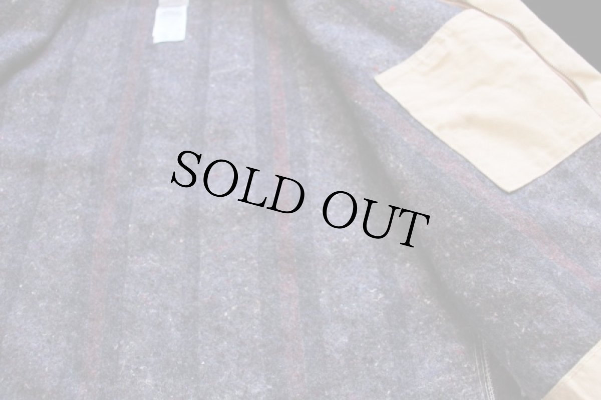 画像5: 00s メキシコ製 carharttカーハート ブランケットライナー ダック地 ワークジャケット 薄茶 フェード 2XL-R (5)