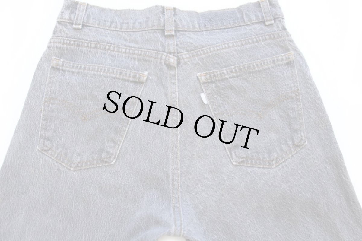 画像5: 80s USA製 Levi'sリーバイス 550 先染め ブラック デニムパンツ W30 L32 (5)