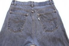 画像5: 80s USA製 Levi'sリーバイス 550 先染め ブラック デニムパンツ w30 L32 (5)