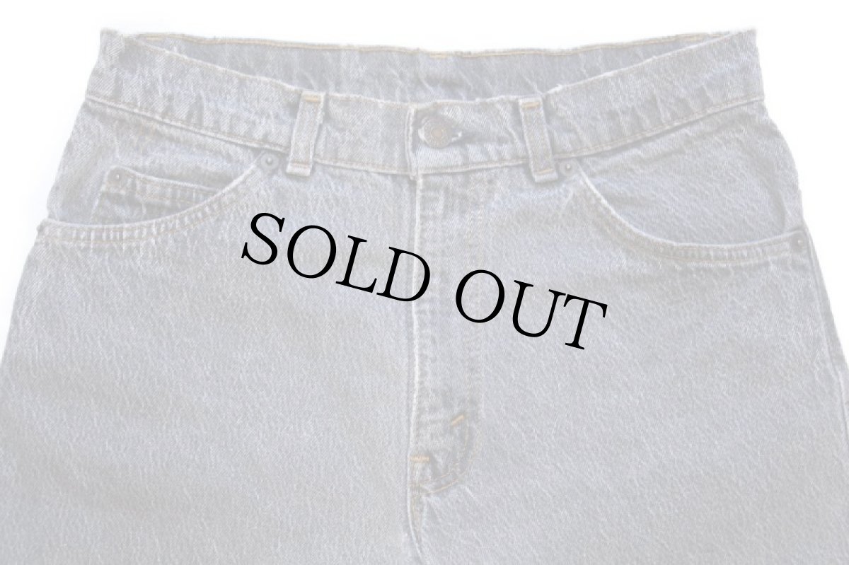 画像4: 80s USA製 Levi'sリーバイス 550 先染め ブラック デニムパンツ W30 L32 (4)