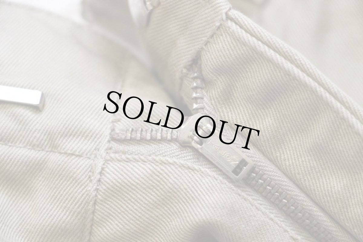 画像7: 60s 米軍 U.S.ARMY コットンツイル チノパン カスタム カーキ w29 (7)