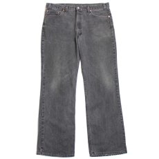 画像2: 00s USA製 Levi'sリーバイス 517 ブラック デニムパンツ フェード w40 L32★SDP2408 ブーツカット (2)