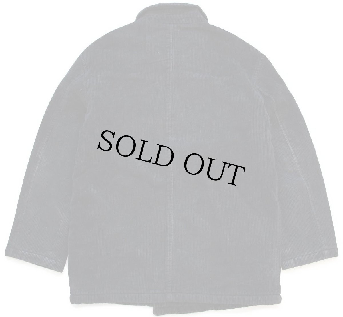 画像2: 90s イタリア製 DEPARTMENT ダブルブレスト パイルフリースライナー 太畝 コーデュロイコート 黒 48 (2)