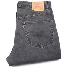 画像1: 00s USA製 Levi'sリーバイス 517 ブラック デニムパンツ フェード w40 L32★SDP2408 ブーツカット (1)