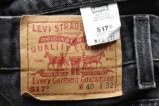 画像6: 00s USA製 Levi'sリーバイス 517 ブラック デニムパンツ フェード w40 L32★SDP2408 ブーツカット (6)